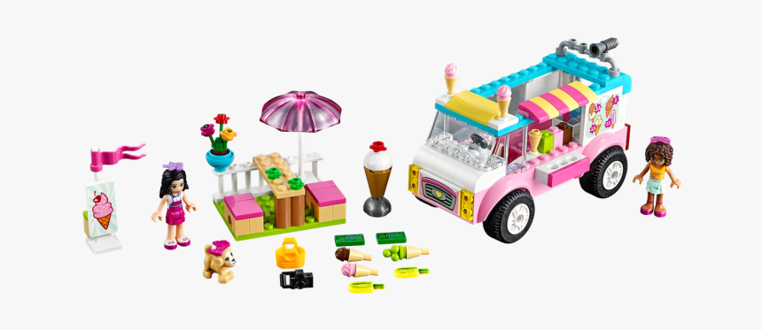 Lego 10727 Emmasicecreamtruck - Lego Friends Ice Cream Truck, HD Png Download