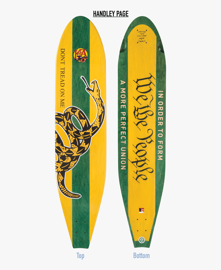 Gadsden Flag Longboard - Dont Tread On Me Pins, HD Png Download