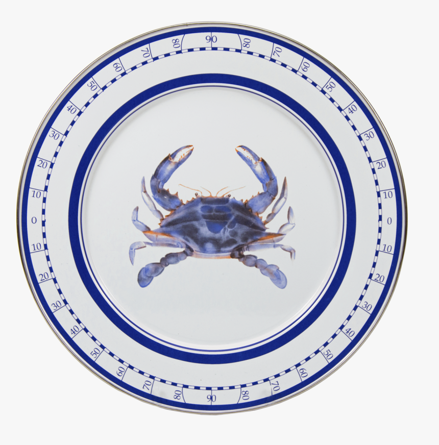 Blue Crab Pattern - Crab Design Plate, HD Png Download