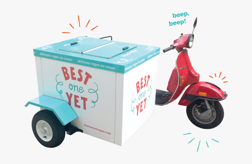 Transparent Ice Cream Truck Png - Vespa, Png Download