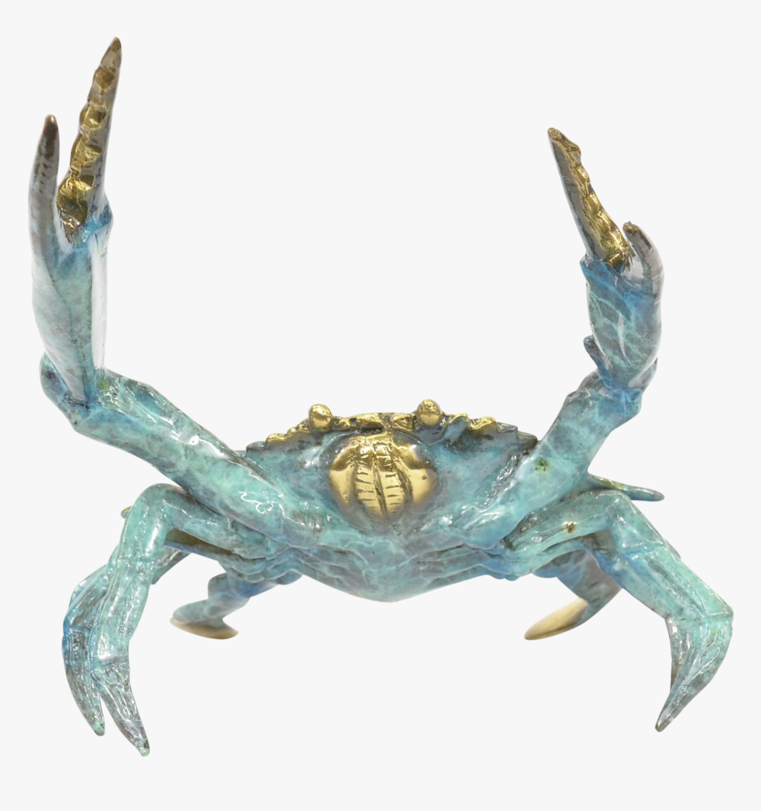 Blue Crab Bronze Sculpture On Chairish - Chesapeake Blue Crab, HD Png Download