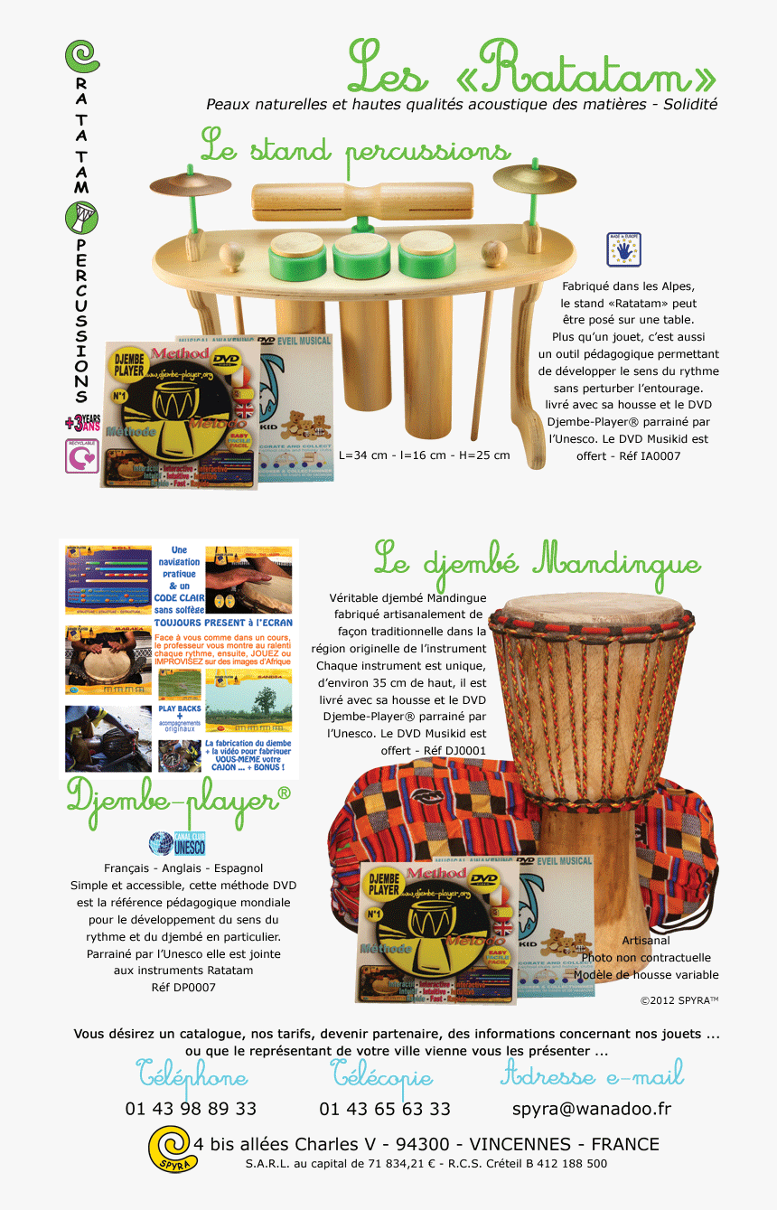 Stand Percussion Enfant, HD Png Download