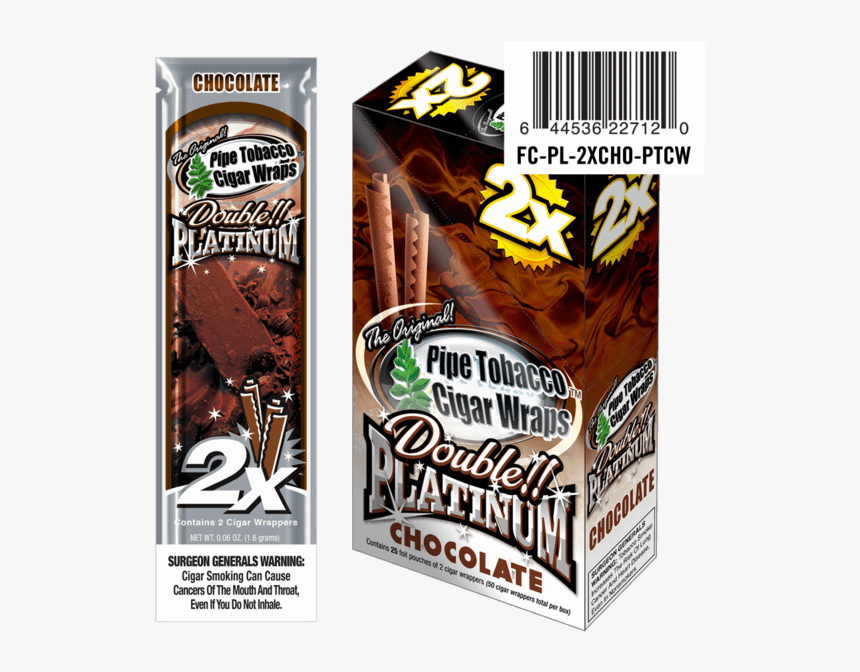 Transparent Blunt Smoke Png - Double Platinum Chocolate Blunt Wraps, Png Download