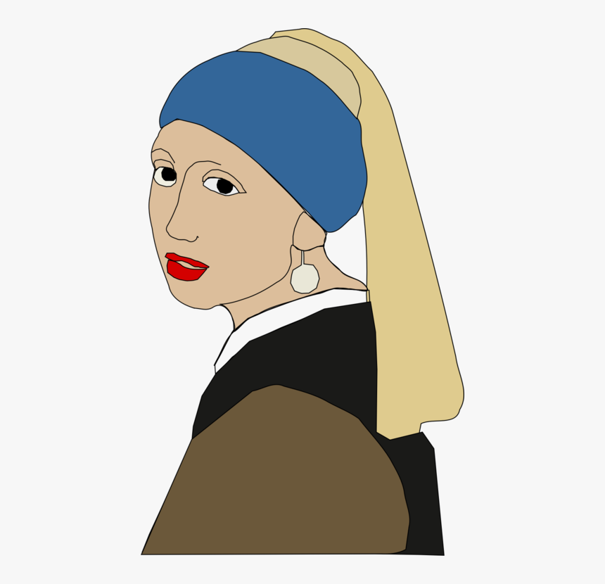 Cap,art,hair Accessory - Girl With A Pearl Earring, HD Png Download