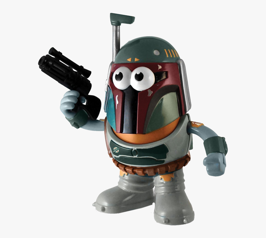 Boba Fett Head Png - Mr Potato Head Character Toys, Transparent Png