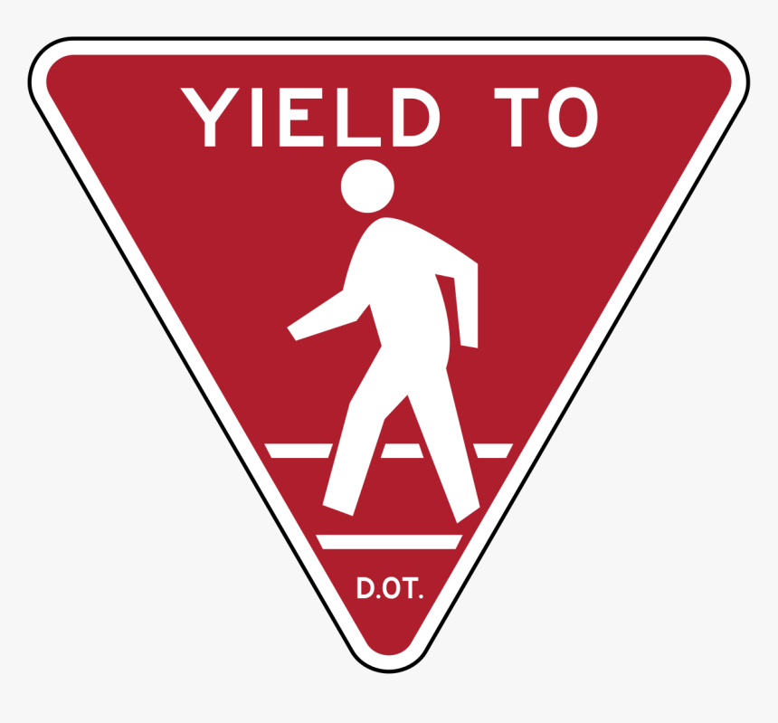 New York State Yield To Pedestrians, HD Png Download