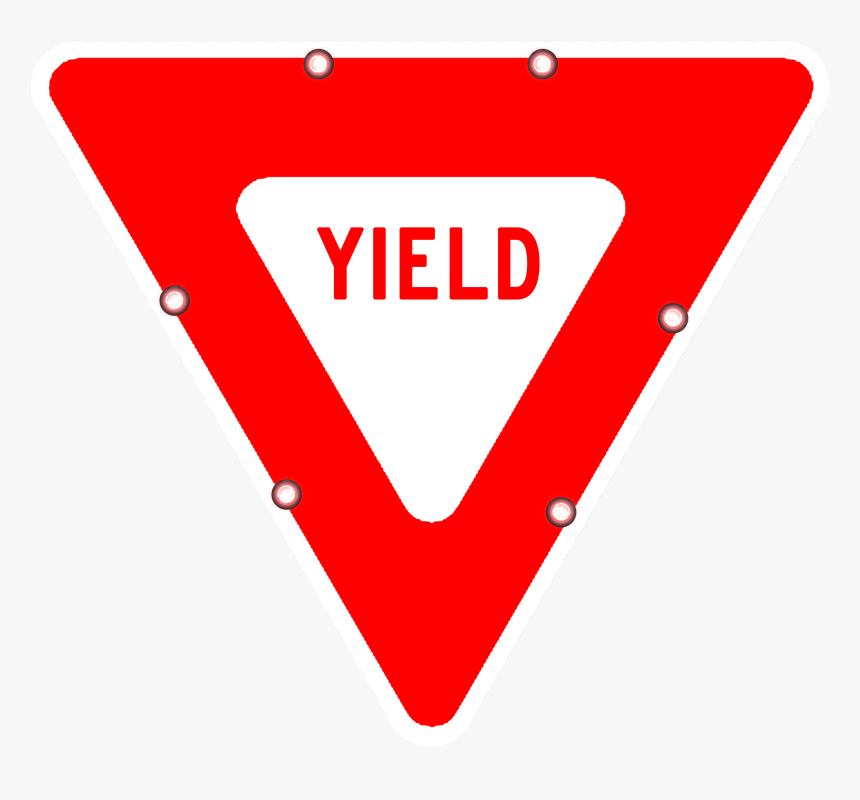 Image Logo For Lighted Roadway Signs - Does Yield Right Of Way Mean, HD Png Download
