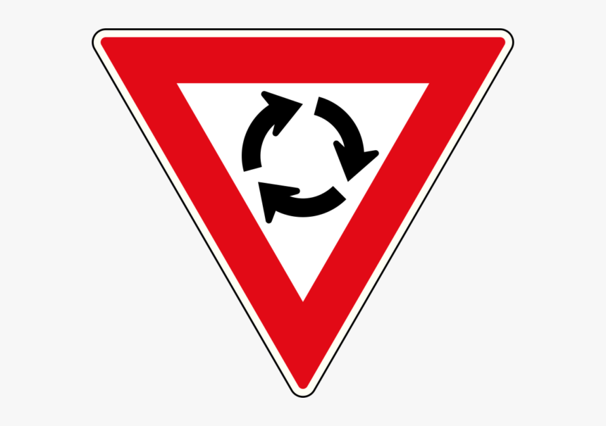 Yield At Circle - Road Signs South Africa, HD Png Download
