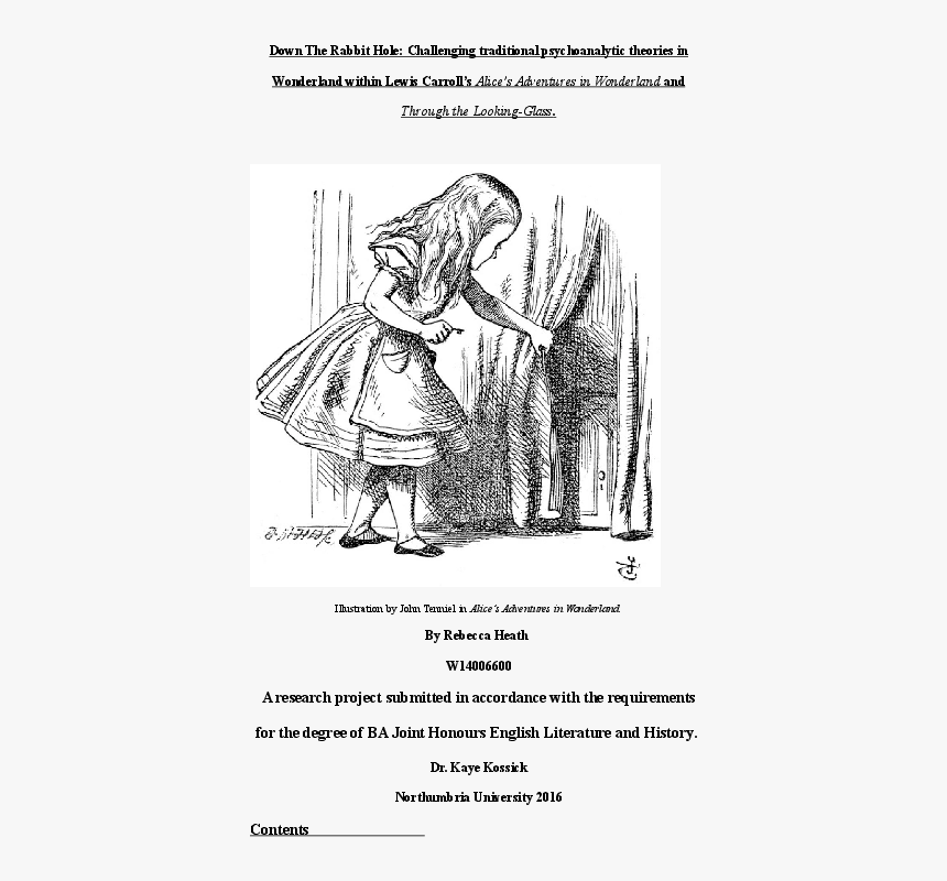 Alice In Wonderland Drawings From Book, HD Png Download