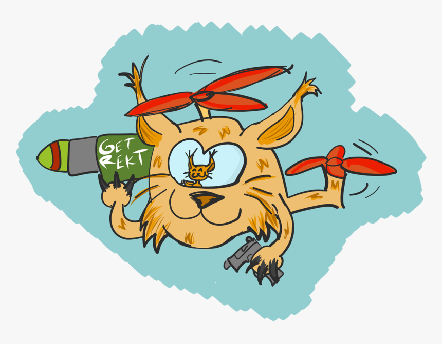 Lynx Attack Helicopter - Cartoon, HD Png Download