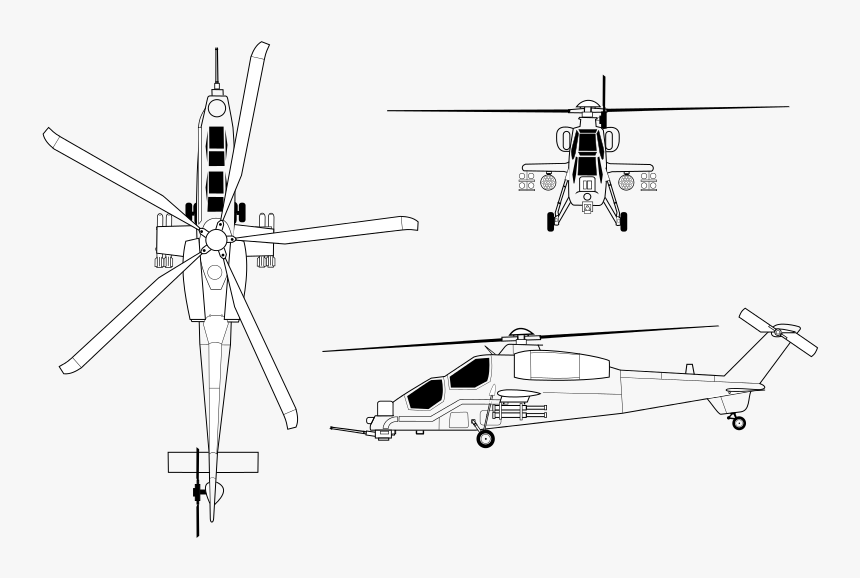 Attack Helicopter Png, Transparent Png