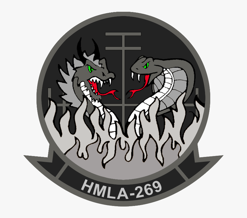 Hmla-269 - New - Patch - Bw - Hmla 269 Marine Corps, HD Png Download