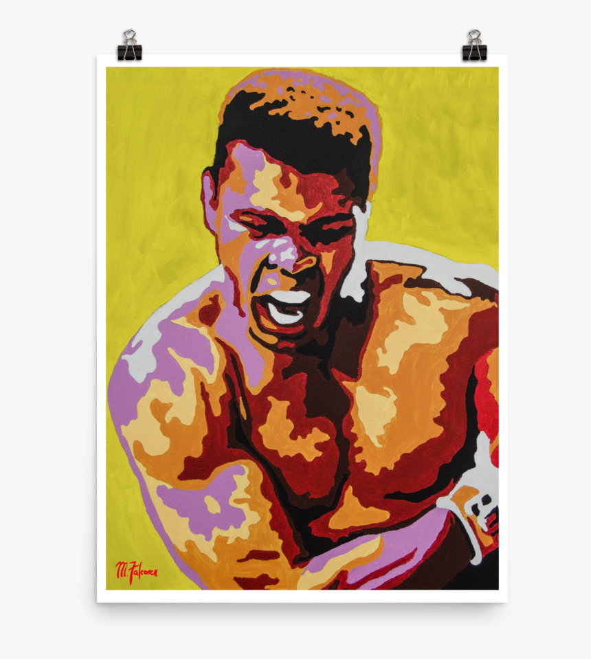 Muhammad-ali Mockup Transparent - Illustration, HD Png Download
