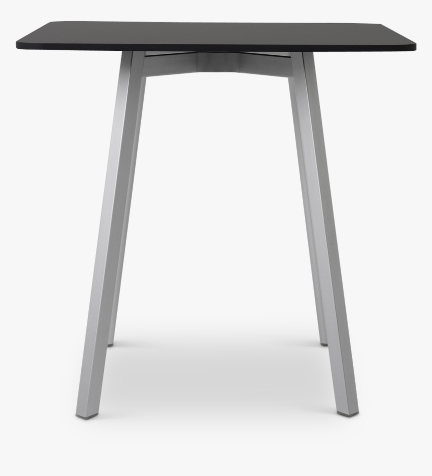 Su Cafe Table 26 Black Top - End Table, HD Png Download