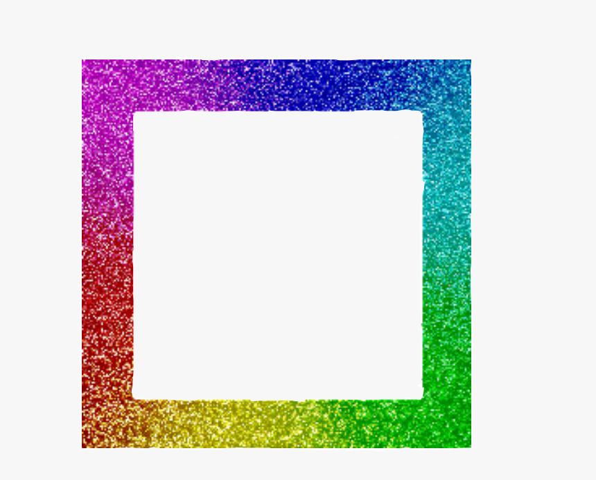 #rainbow #rainbowframe #frame #border #freetoedit - Picture Frame, HD Png Download