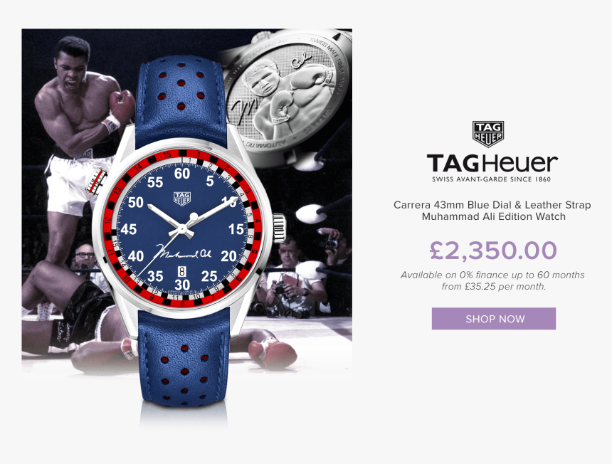 Tag Heuer Muhammad Ali Blue, HD Png Download