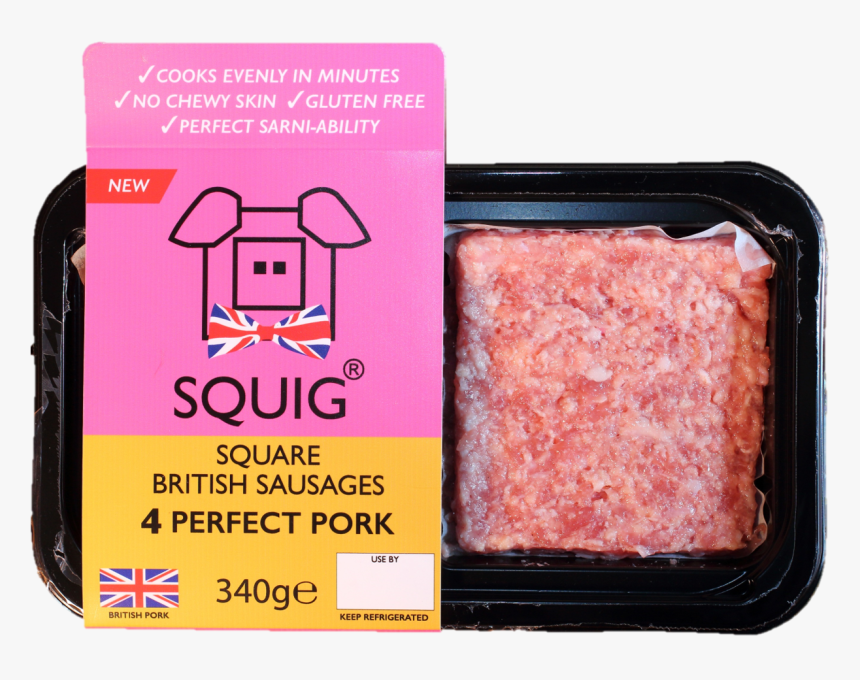 Squig Is The New British Square Sausage - Squig Square Sausage, HD Png Download