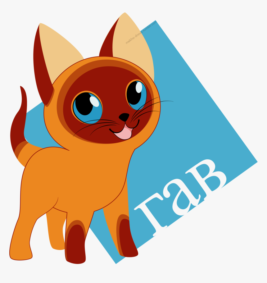 Such A Cute Kitten, I Love Him - Cartoon, HD Png Download