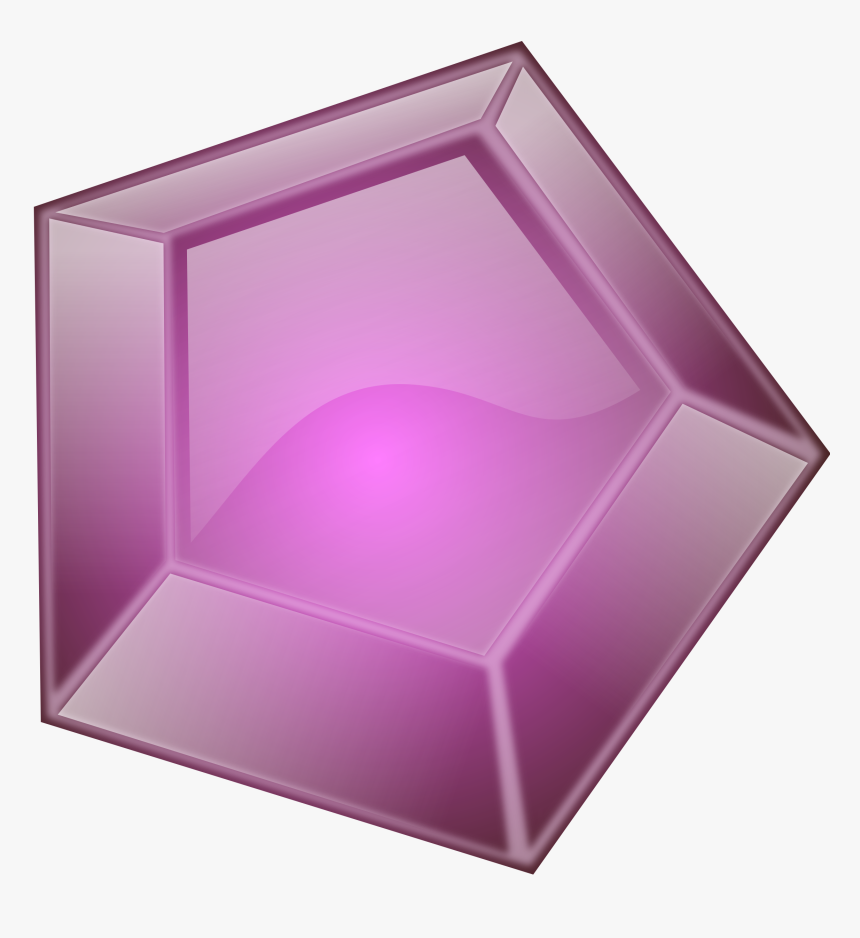Gems Clipart Purple Diamond Pencil And In Color Gems - Purple Gems Clipart, HD Png Download