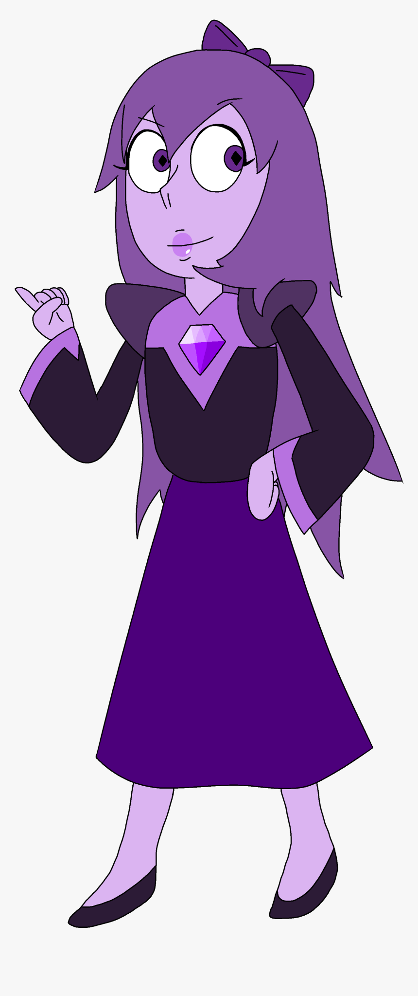 Purple Diamond - Cartoon - Cartoon, HD Png Download