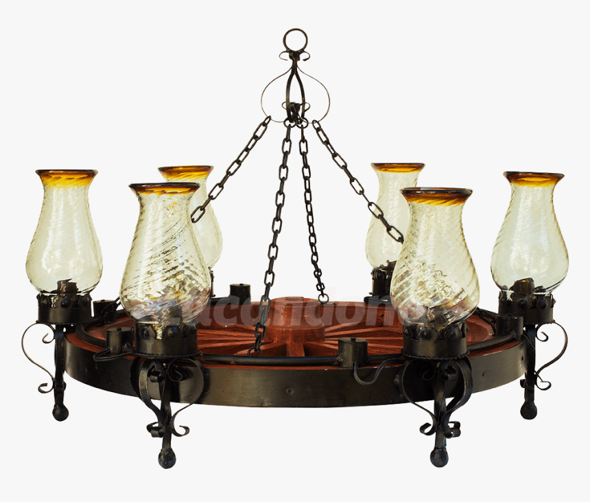 Wagon Wheel Lamp - Chandelier, HD Png Download