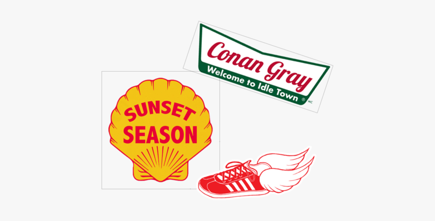 Three Piece Assorted Sticker Set - Conan Gray Patches, HD Png Download