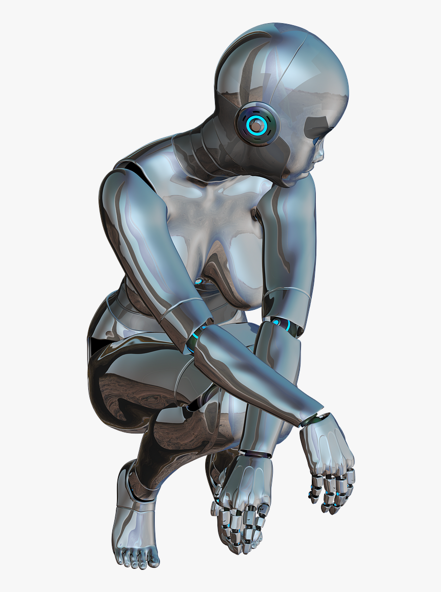 Biceps Drawing Hard Work - Robot Png, Transparent Png