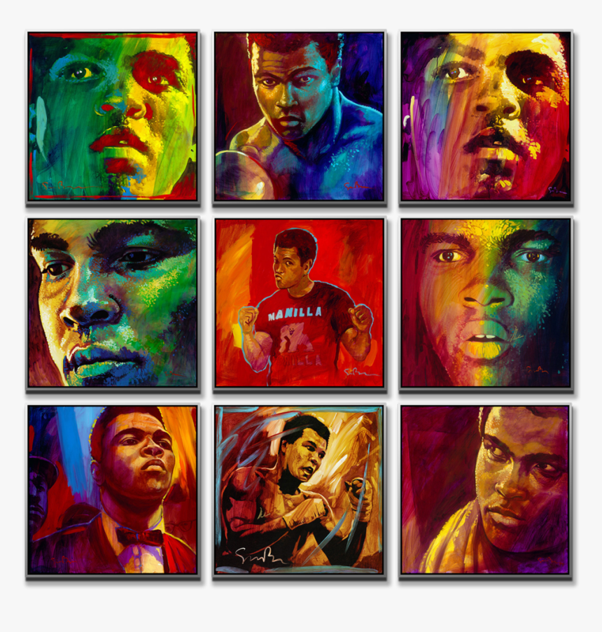 Ali Wall - Collage Muhamad Ali, HD Png Download