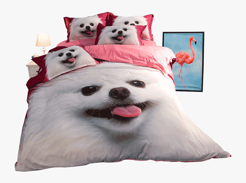 Pomeranian Dog Duvet Cover Set - Pomeranian Duvet Cover Set, HD Png Download