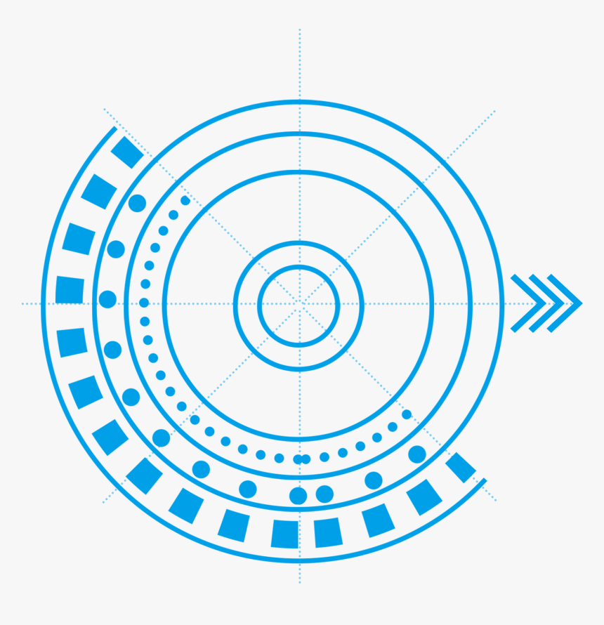 Transparent Blue Picture Frame Png - Bordas Futurista Png, Png Download