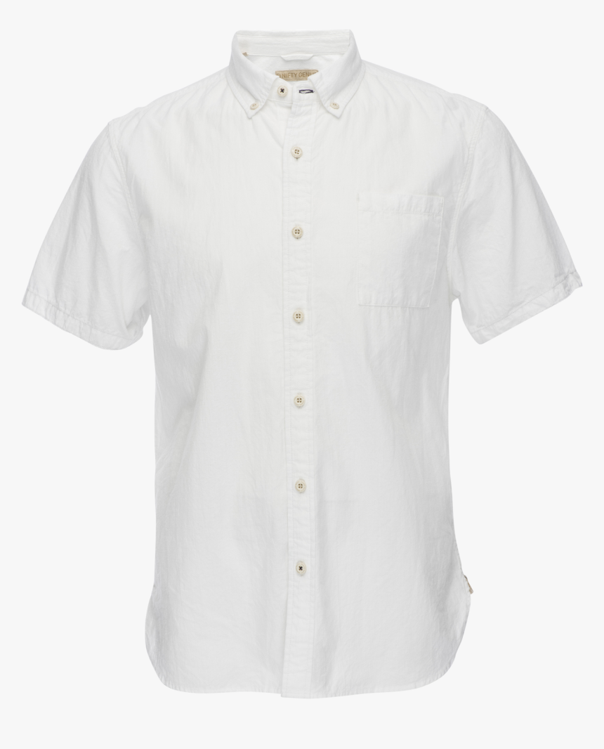 Nifty Genius Truman Subtle Texture White Cotton Button - Active Shirt, HD Png Download