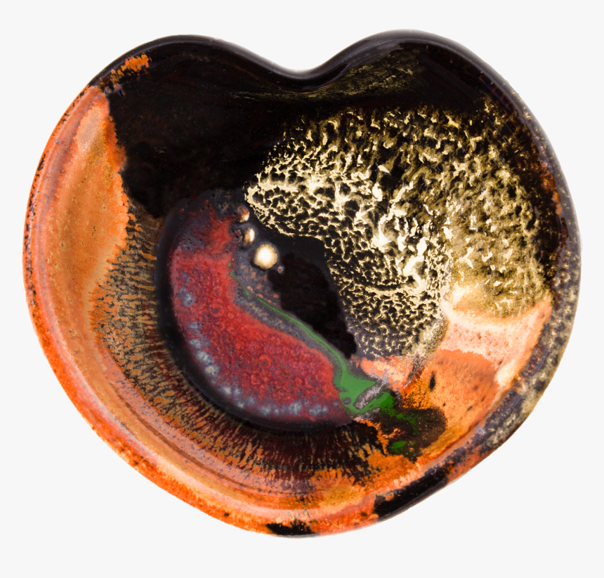 Earth Tones And Red Heart Bowl - Macro Photography, HD Png Download