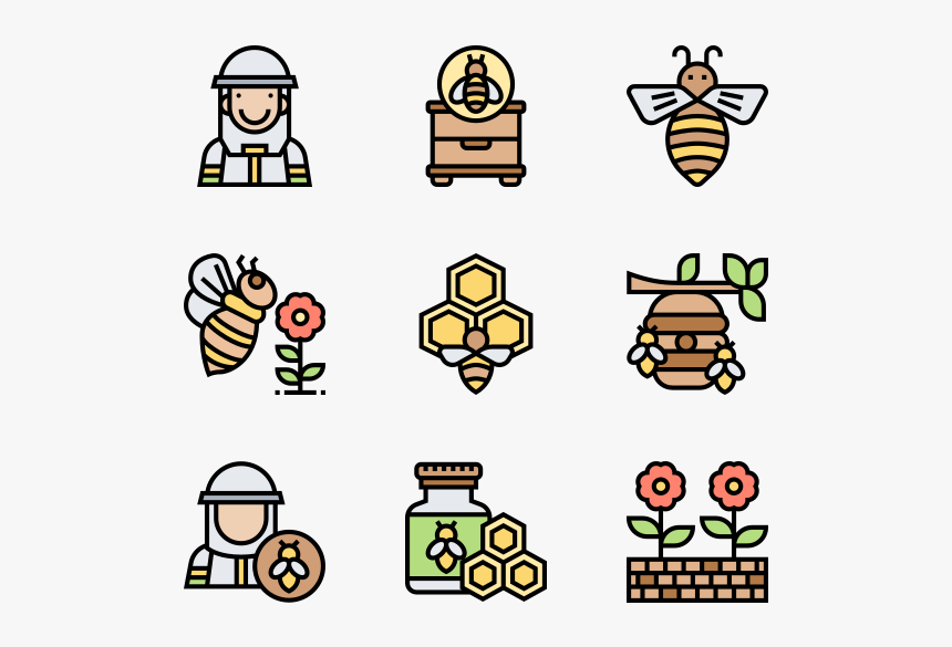 Beehive Icons Free Vector - Icono De Colmena Png, Transparent Png