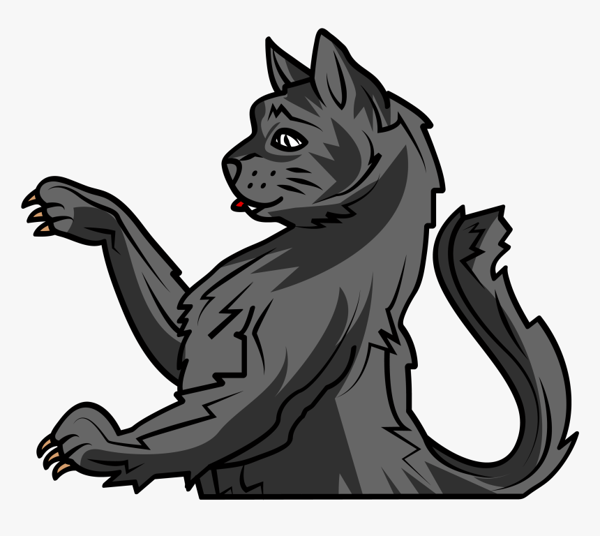 Cat Arm Png - Coat Of Arms Cat Symbol, Transparent Png