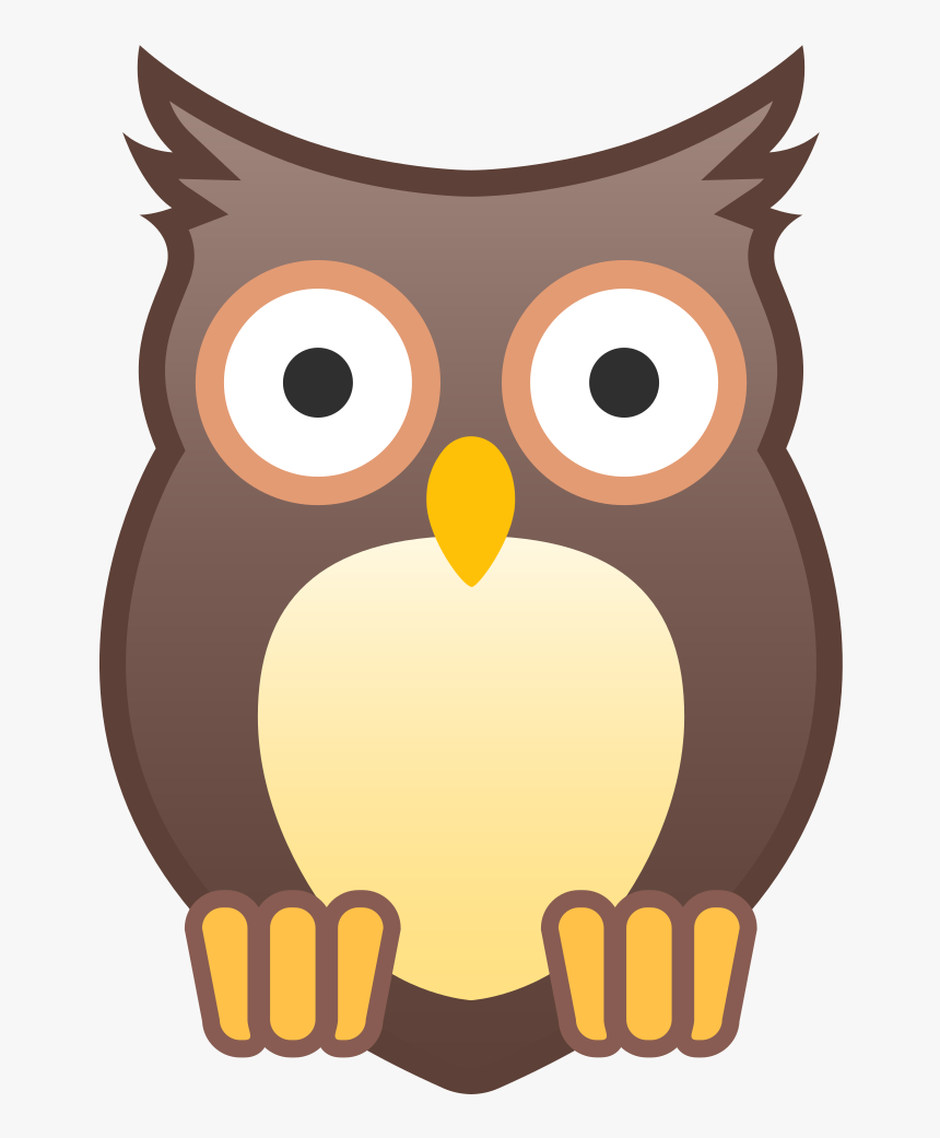 Owl Icon - Owl Emoji Png, Transparent Png
