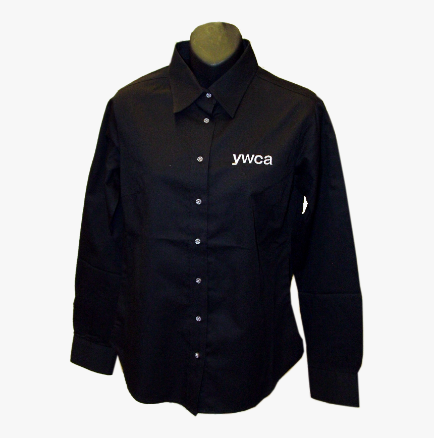 Ywca Ladies Black Button Up Shirt - Button, HD Png Download
