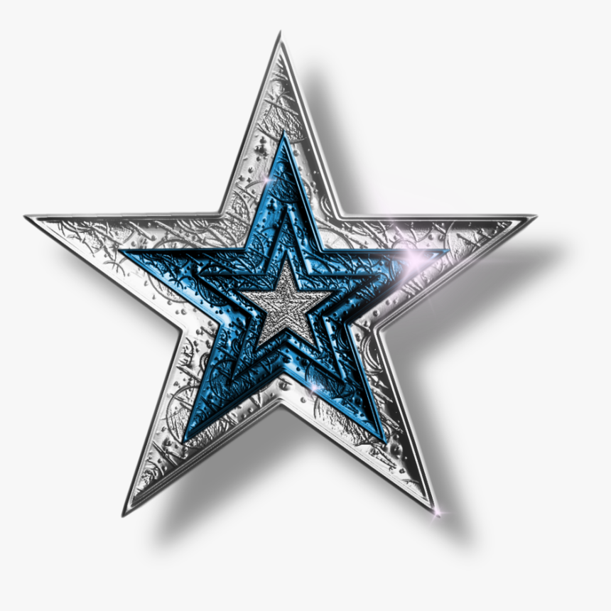 Silver Christmas Stars Png, Transparent Png