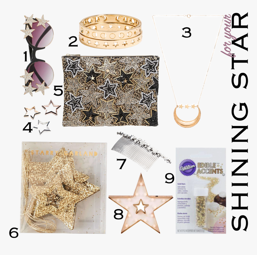 Transparent Shining Star Png - Necklace, Png Download