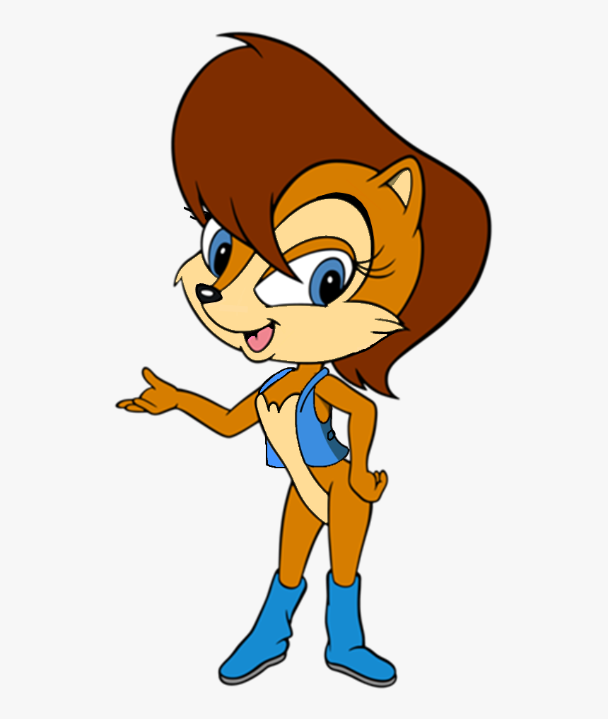 Sally Is A Chipmunk - Sega Genesis Sonic The Hedgehog Box, HD Png Download