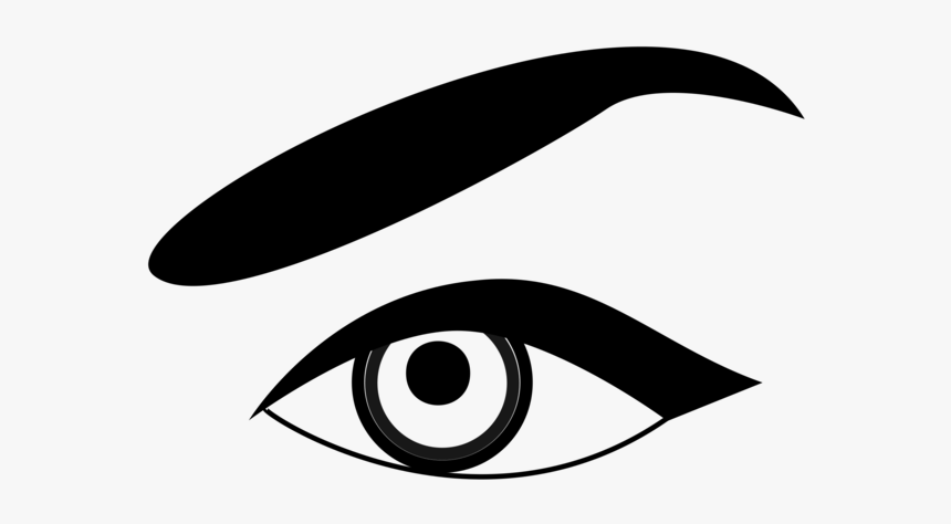 Line Art,eye,eye Liner - Kilay Black And White, HD Png Download