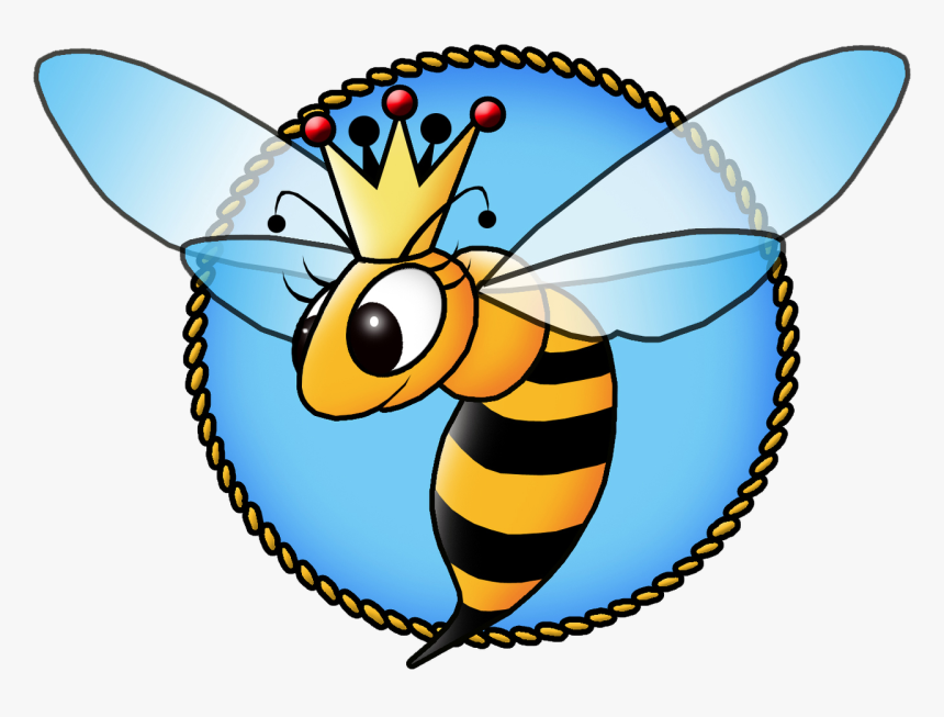 Bee Queen Blue Cartoon, HD Png Download
