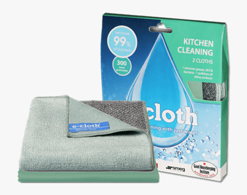 2 Kitchen Cleaning Cloths - E Cloths For Glass, HD Png Download