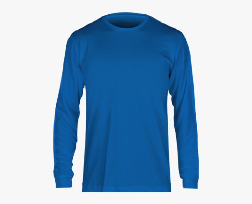 Fan Cloth Long Sleeve Tee Blue - Long-sleeved T-shirt, HD Png Download