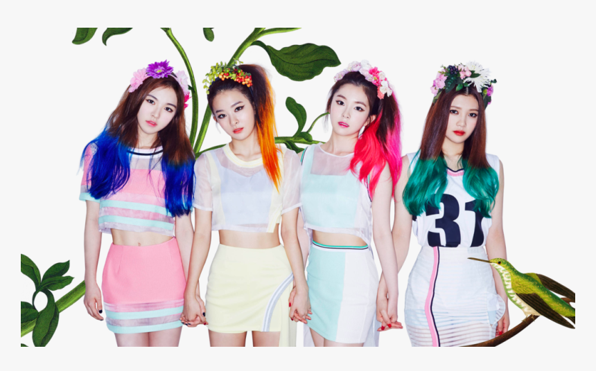 Transparent Red Velvet Png - Kpop Red Velvet Hair, Png Download