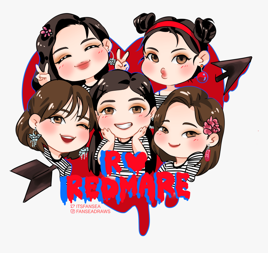 Red Velvet Stickers Png, Transparent Png