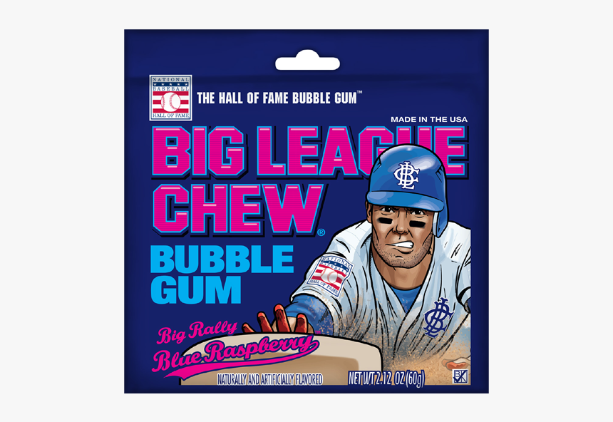 Big Rally Blue Raspberry - Big League Chew Cotton Candy, HD Png Download