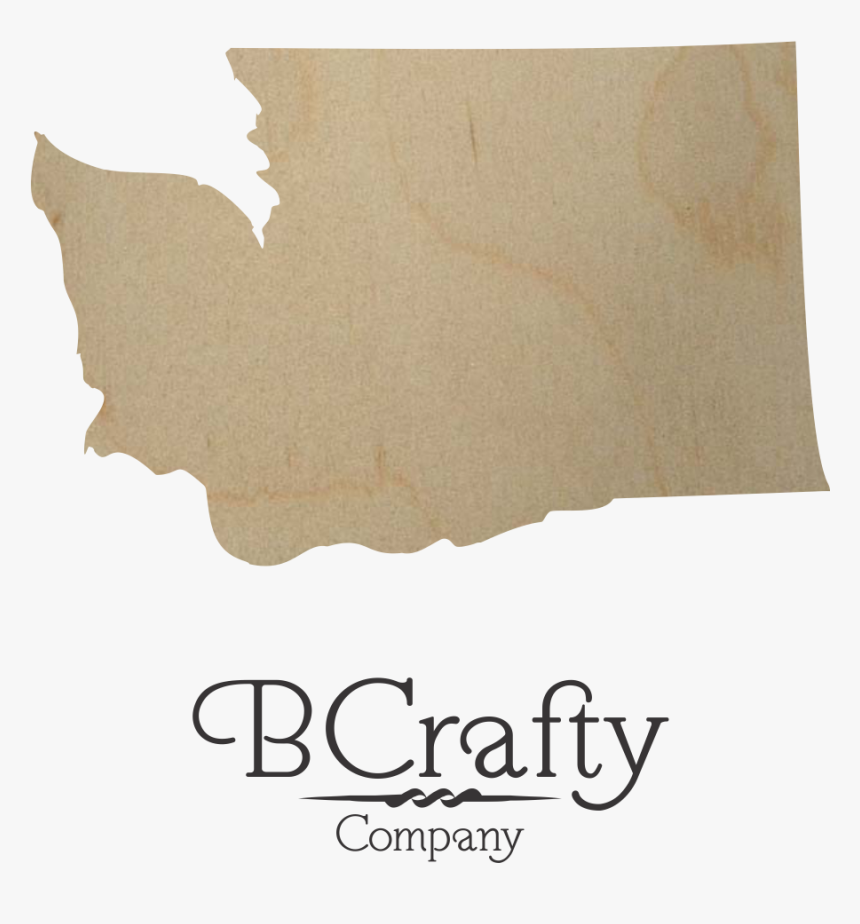 Wooden Washington State Shape Cutout - Washington State Shape, HD Png Download