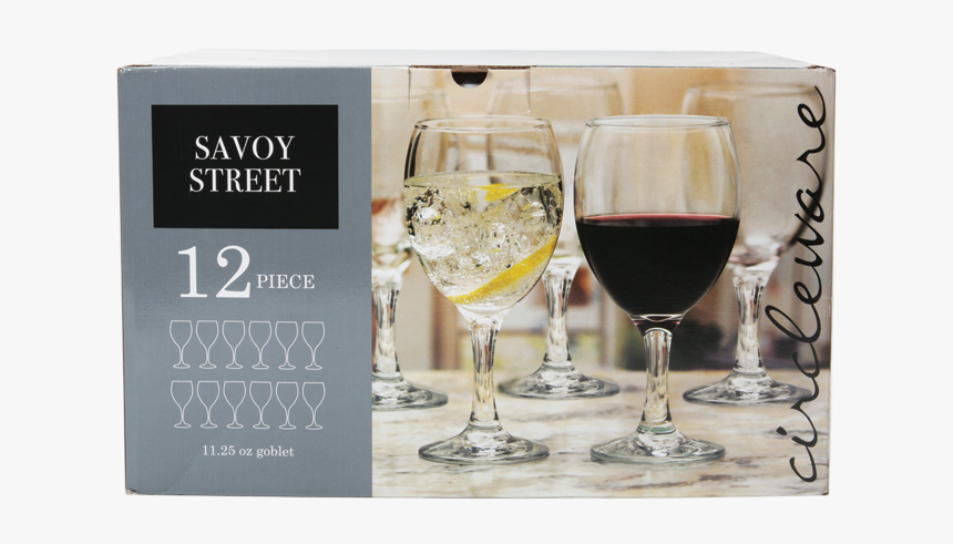 12pc Glass Set, Savoy Street 
 Title 12pc Glass Set, - Champagne Stemware, HD Png Download