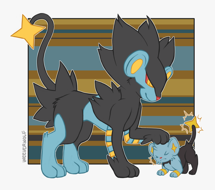 [r] Shinx And Luxray - Cartoon, HD Png Download