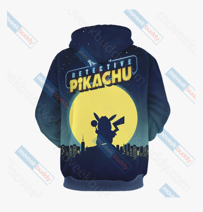 Pokemon Detective Pikachu Unisex 3d Hoodie - Hoodie, HD Png Download